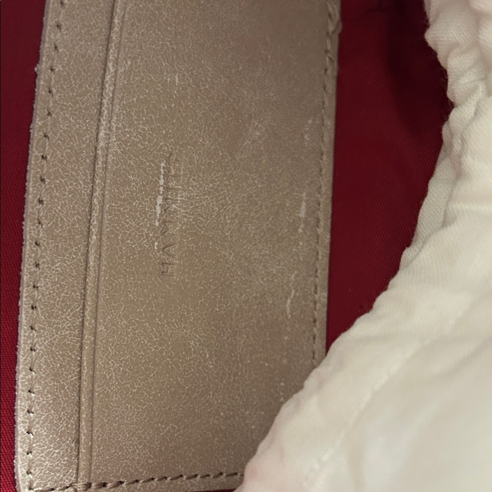 Minimal Leather Belt Bag in Taupe - Picture 3 of 6